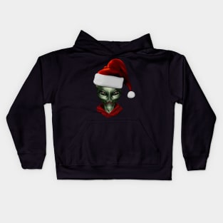 Alienated Alien Army Christmas Santa Kids Hoodie